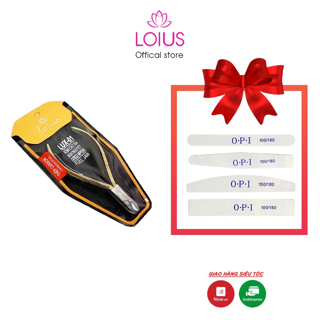 Kìm nhặt da, kềm cắt da bán nguyệt Lotus bằng thép carbon cao cấp