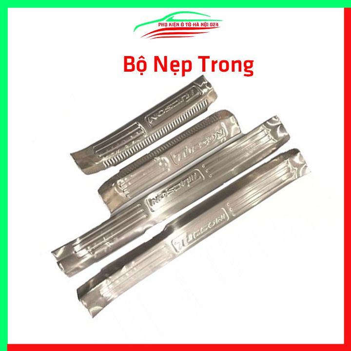 Bộ nẹp bước chân inox ô tô Tucson 2016-2019 chống trầy làm đẹp ô tô