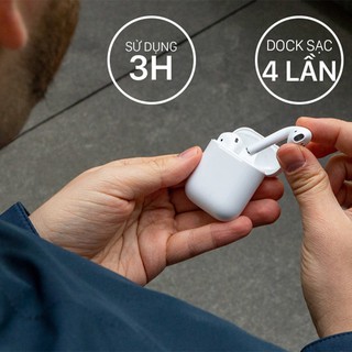 Tai Nghe Bluetooth, Tai Nghe Không Dây Seri 2 Nâng Cấp Cảm Ứng Cảm Biến - Định Vị Đổi Tên Sạc Không Dây Qi, Dùng Mọi HĐH