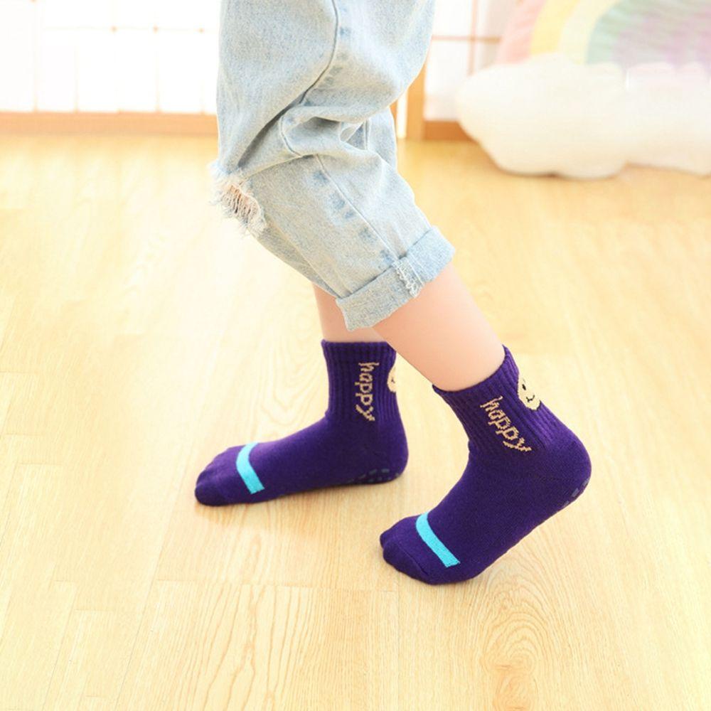 Vớ Cotton Yoga Co Giãn Giữ Ấm Mùa Thu Đông In Họa Tiết Mặt Cười BACK2LIFE