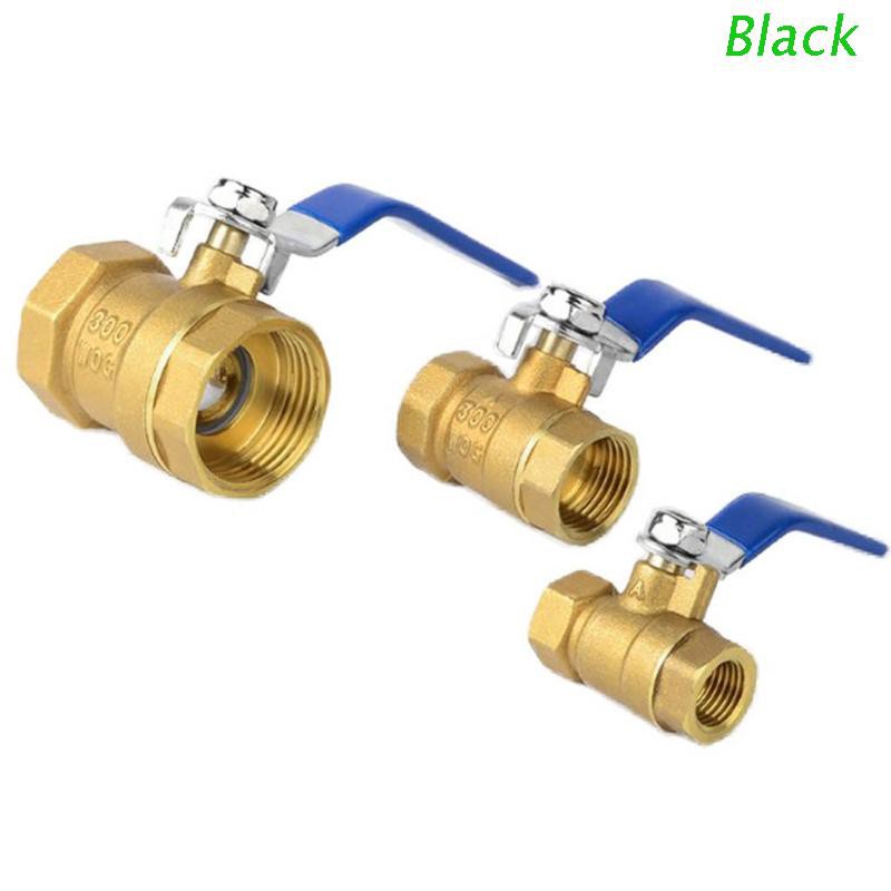 Black Heavy Duty Brass Garden Hose Shut Off  Ball Tap Full Port Handle Thread Ball DN15 DN20 DN25 DN32 DN40 DN50