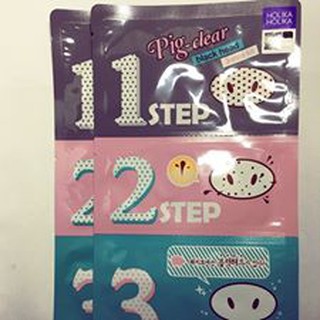 Miếng lột mụn 3 bước Pig Nose Clear Black Head 3 Step Kit
