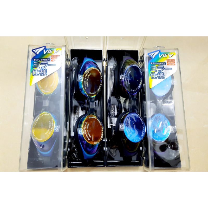 Kính Bơi View V610 AMR Có Tráng Gương Chống Loá Mắt Hàng Nhật Chính Hãng