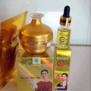 (HÀNG BÁN CHẠY) COMBO KEM FACE NHÂN SÂM + SERUM SKIN CARE VITAMIN C N_COLLAGEN