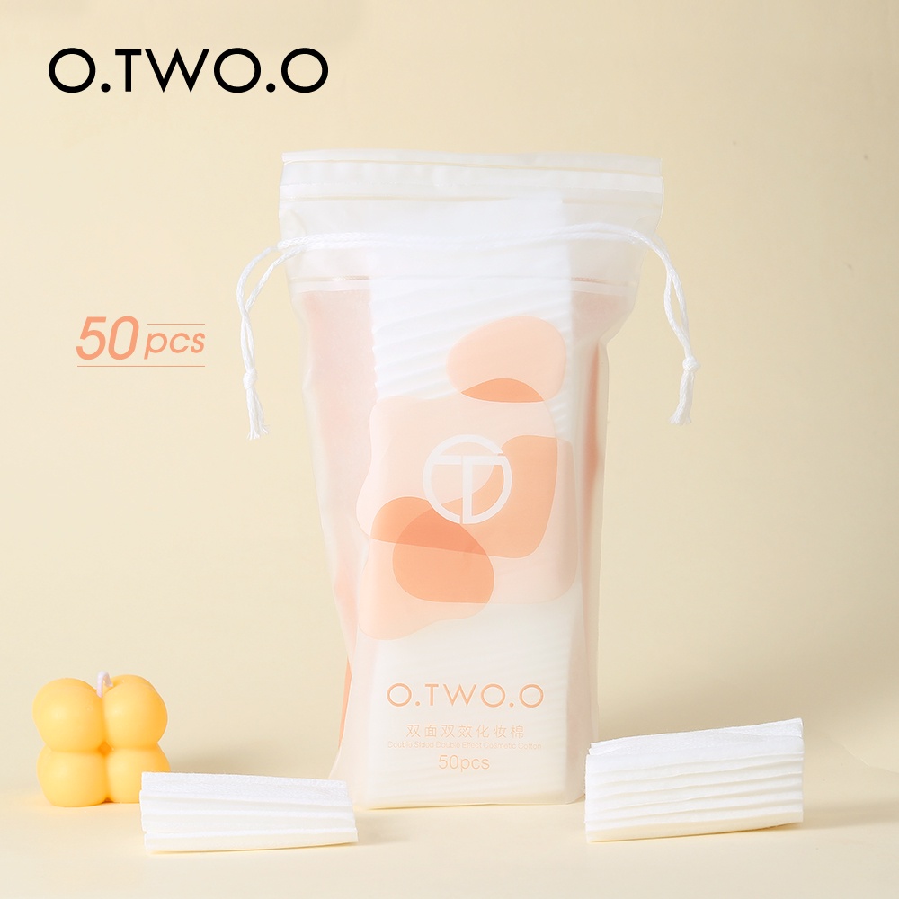 Tẩy trang O.TWO.O 100% chất liệu cotton bông 50 miếng
