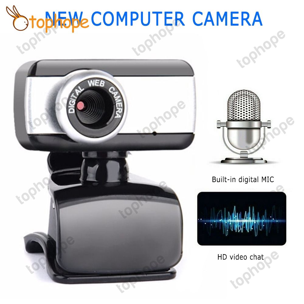 Webcam Hd Kèm Micro Giao Diện Usb 2.0 Cho Máy Tính