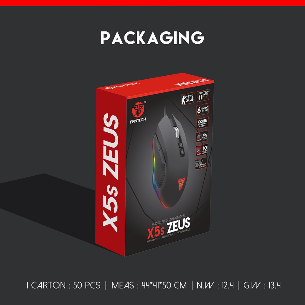 Chuột Gaming Fantech ZEUS X5S - Hàng chính hãng