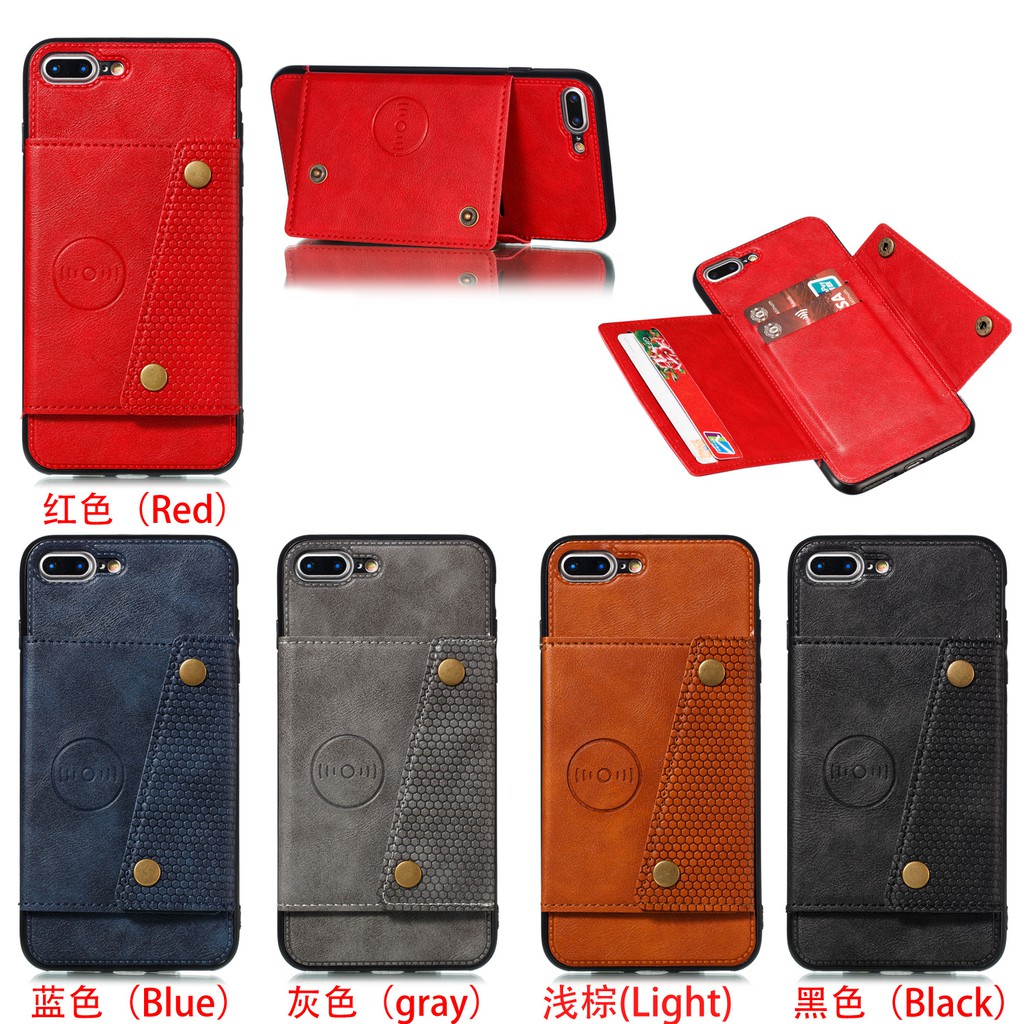 Ốp điện thoại da ví gập cho iPhone SE 2020 iPhone X XS Max Xr iPhone 7 8 6 6S Plus