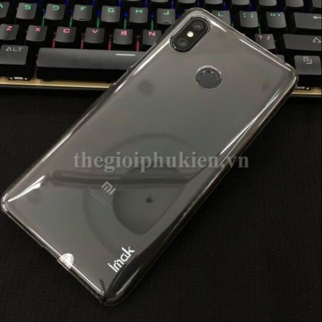 Ốp lưng trong suốt xiaomi mi max 3 hiệu imak phủ nano không ố vàng