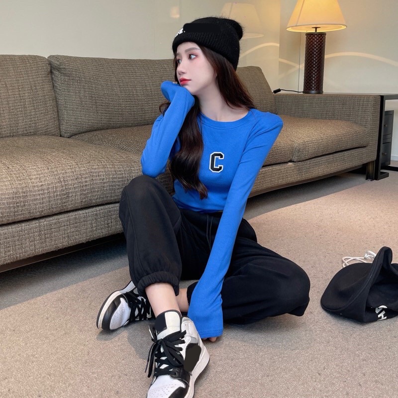 Áo dài tay chữ C