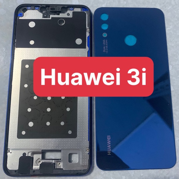 bộ vỏ huawei nova 3i - gồm kính lưng,xương ,phím,kính camera