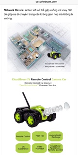 Camera IP điều khiển từ xa Cloud Rover 4
