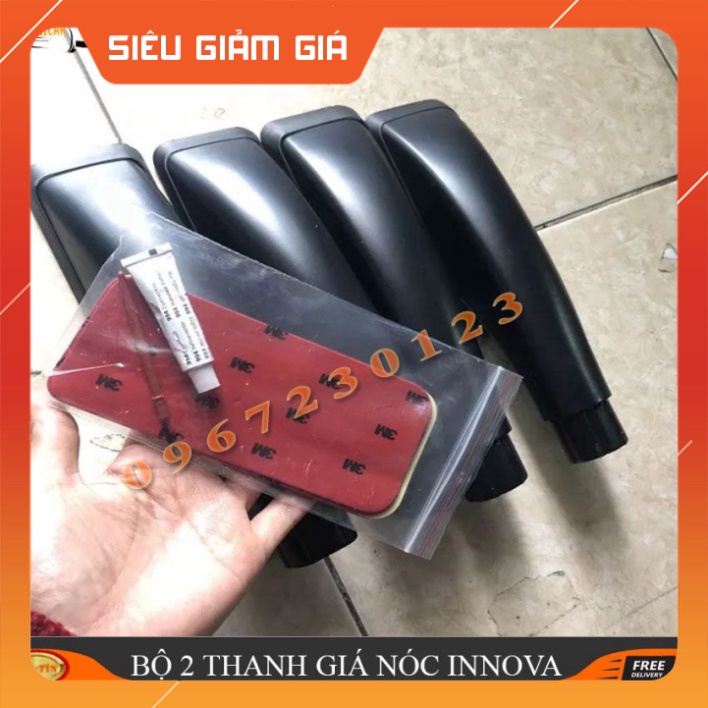 Bộ 2 Thanh Giá Nóc Ô TÔ INNOVA Hàng Dán Không Cần Khoan Ảnh Thực Tế Lên Xe