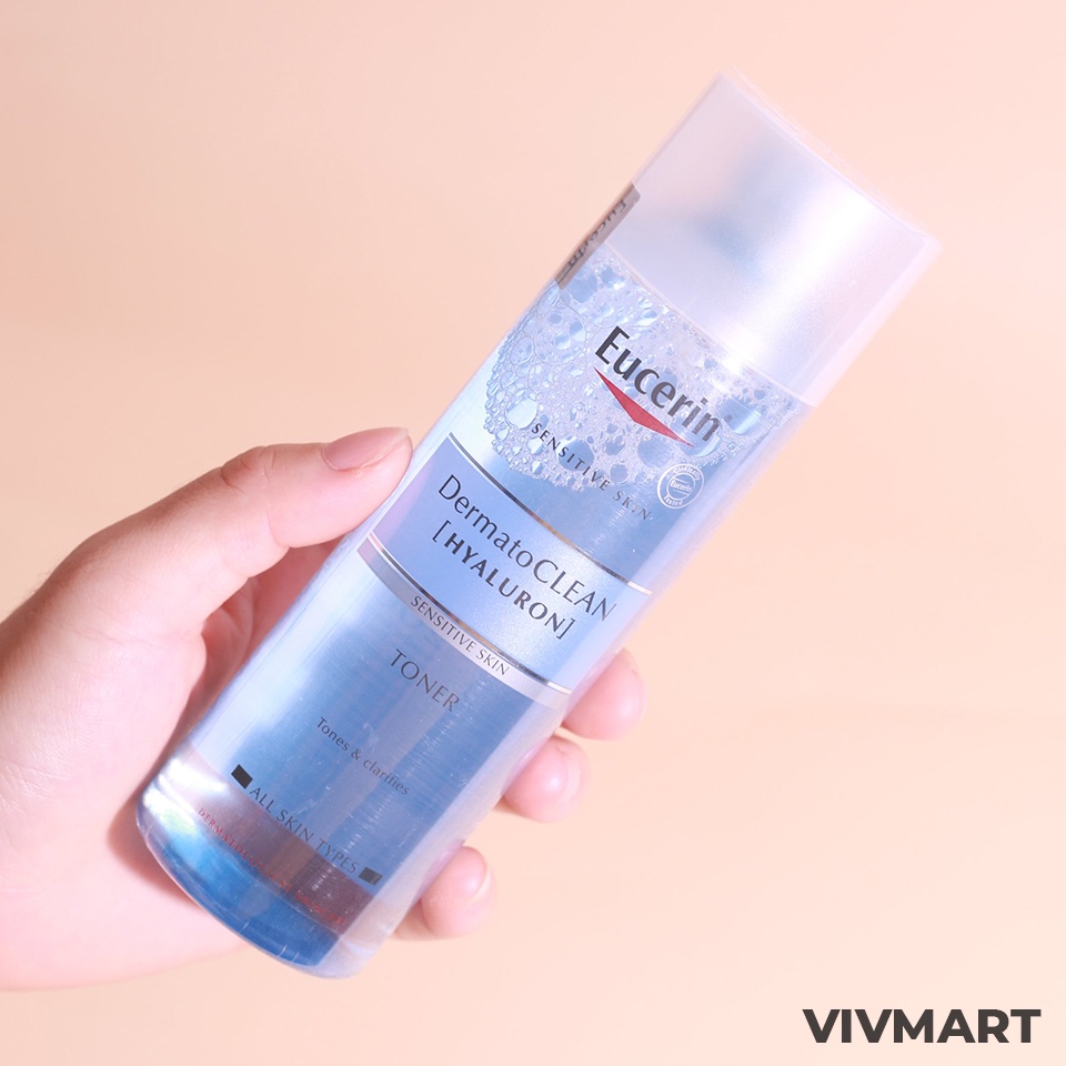 ✅ Toner Cho Da Nhạy Cảm Da Thường Eucerin Dermato Clean Clarifying Toner 200ml