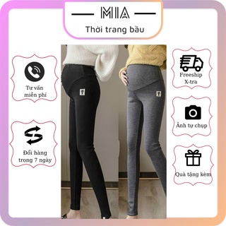Quần nỉ bầu, quần bầu lót lông mềm mịn ấm áp, có đáp bụng size đến 80kg