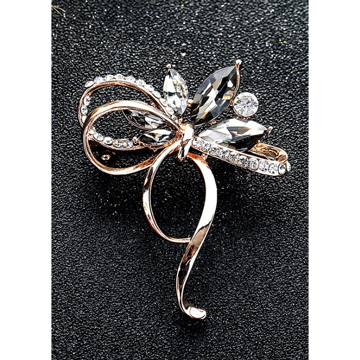 Cài áo thời trang đính đá cao cấp hình nơ GC35