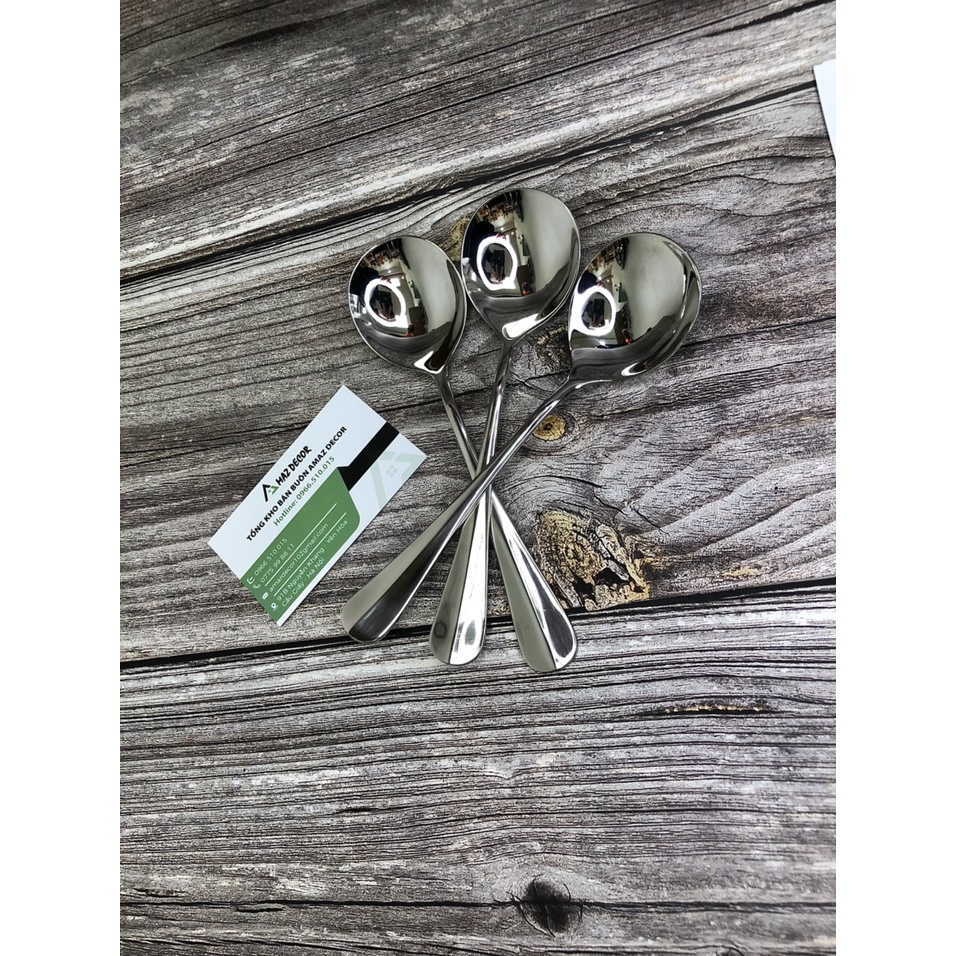 Muỗng thìa inox 304 cao cấp thiết kế sang trọng phong các Hàn Quốc TT185035 bền đẹp siêu tiện lợi