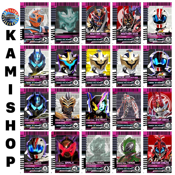 Card Kamen Rider Decade KAMISHOP Mẫu Mới Set 4