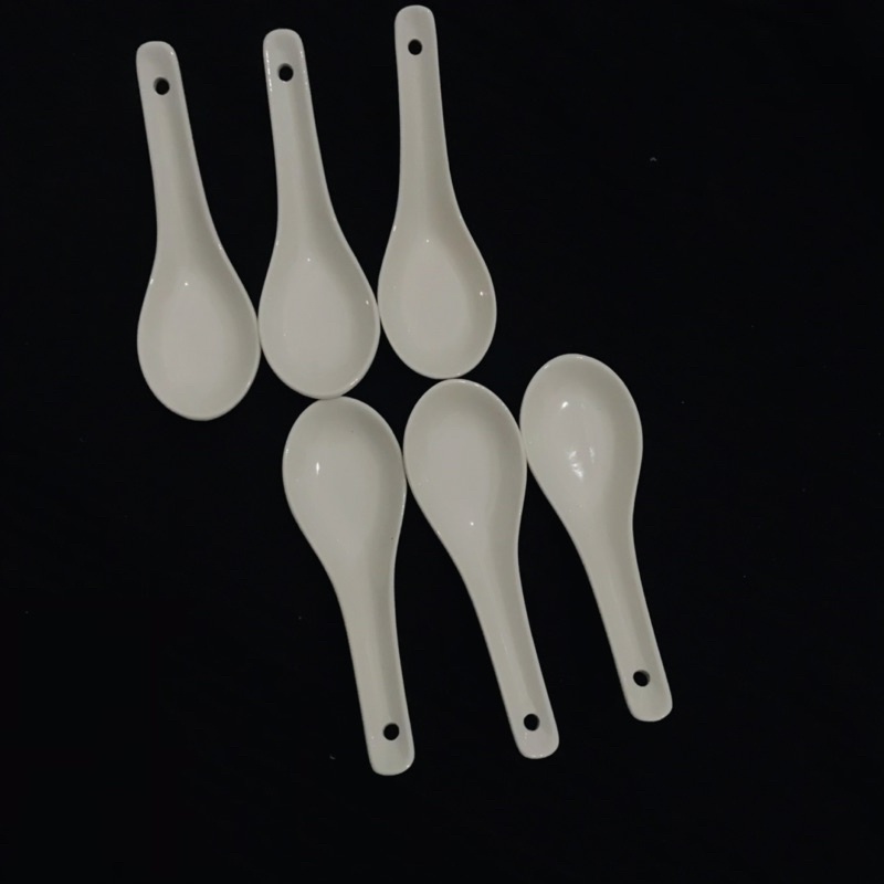 Thìa gốm tráng men dài 12cm