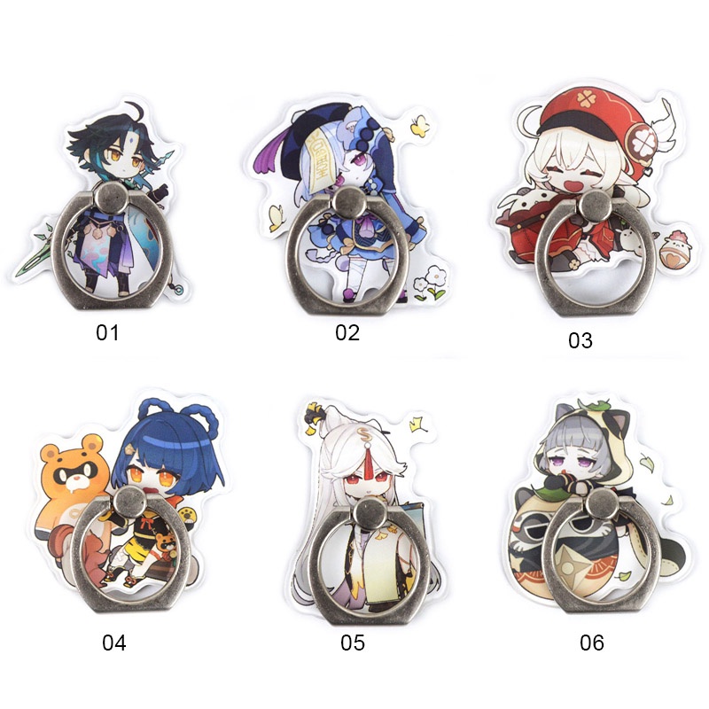 Móc Khóa Điện Thoại Bằng Acrylic Hình Hoa Anime