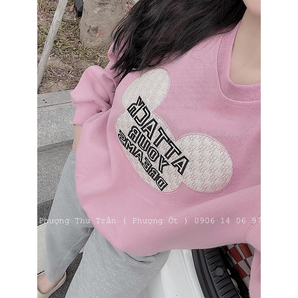 Áo nỉ thêu hình mickey siêu xinh