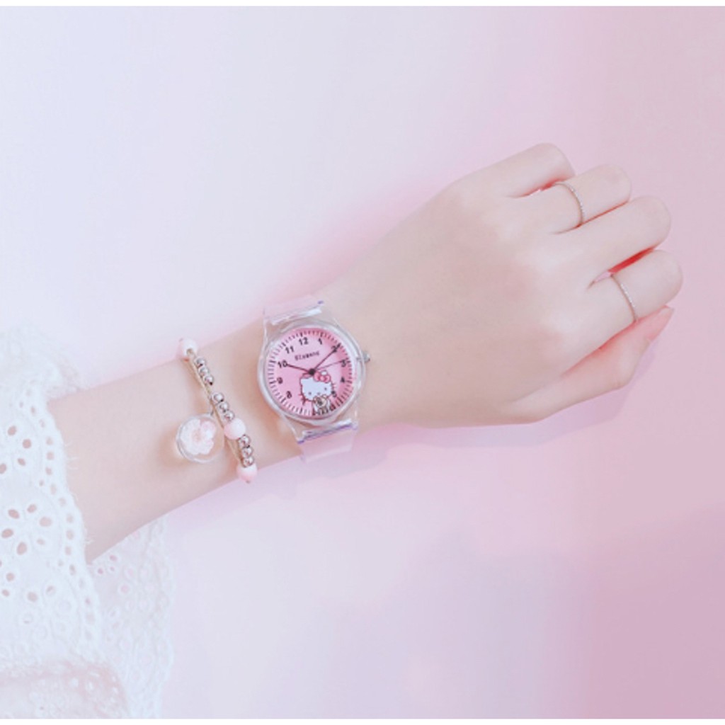 Đồng Hồ Trẻ Em Dây Cao Su Mặt Mèo KITTY Dễ Thương 343 | BigBuy360 - bigbuy360.vn