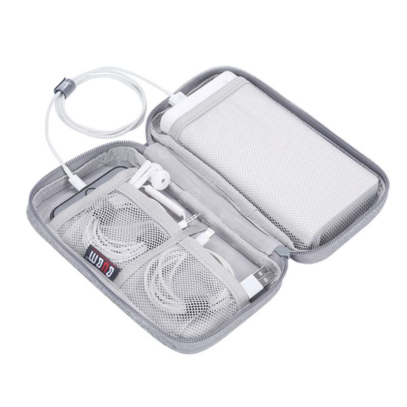 Túi đựng bảo vệ dây cáp sạc dự phòng mini bằng polyester bền tiện lợi dành cho đi du lịch