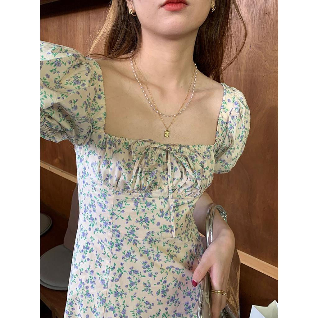 Đầm Tay Ngắn Dáng Ôm In Hoa Thời Trang Mùa Hè 51082