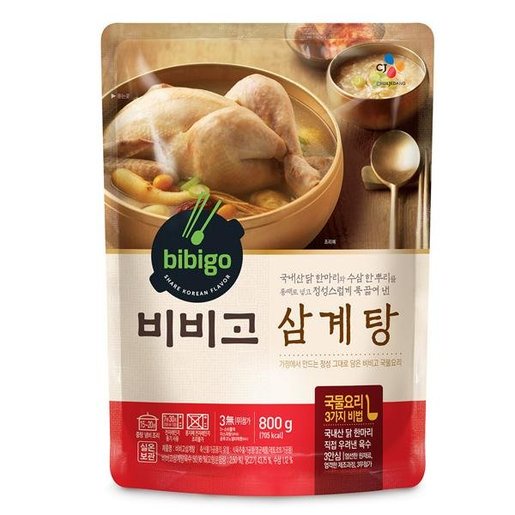 Canh gà hầm sâm Bibigo Hàn Quốc 800g