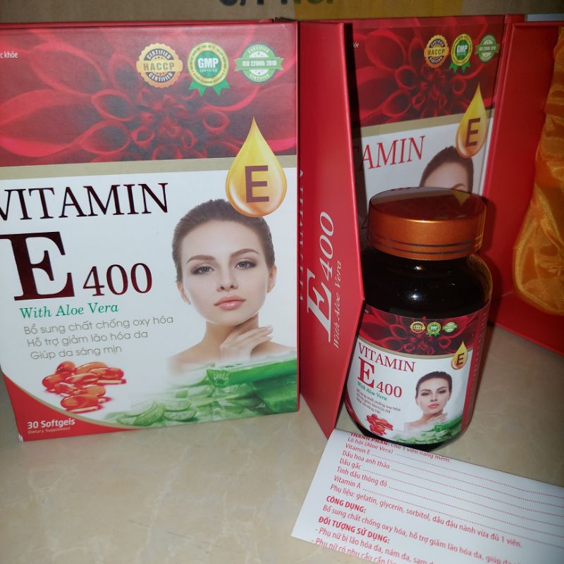 Vitamin E 400 -Hộp 30 viên