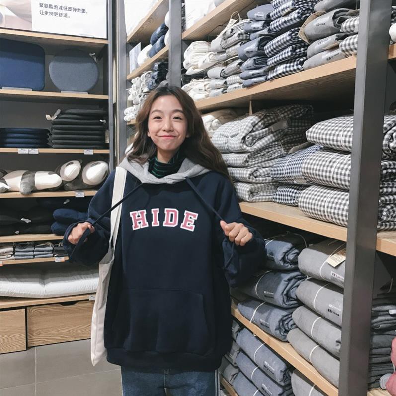 Áo Hoodies nam nữ HIDE HIDE nỉ ngoại không xù lông form 70kg C009 | BigBuy360 - bigbuy360.vn