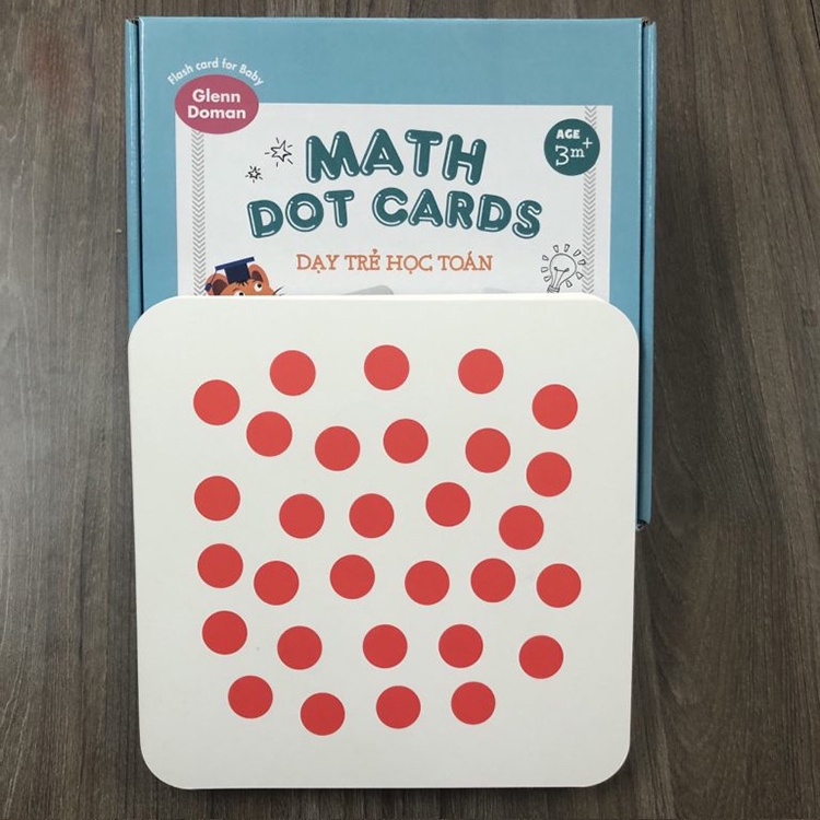 Thẻ Học Toán Dot Card Chuẩn Glenn Doman - Chính Hãng - Flashcard