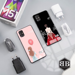 Ốp lưng kính cường lực Samsung Galaxy M51 siêu cute