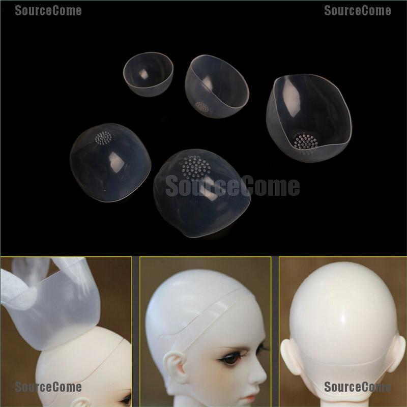 Mũ Silicone Trong Suốt Bảo Vệ Tóc Cho Búp Bê Bjd 1 / 6 1 / 4 1 / 3
