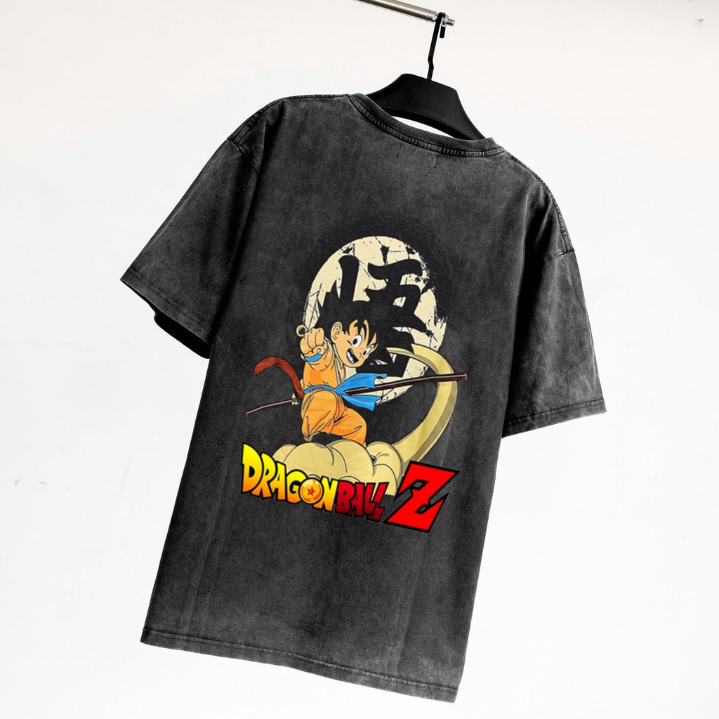 Áo thun tay lỡ nam nữ in hình Goku , Vải Cotton Form Oversize - SELECTED.STORE