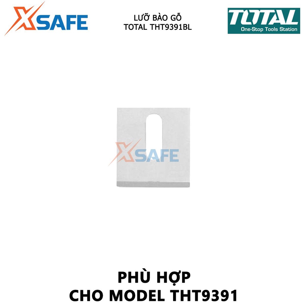 Lưỡi dao bào TOTAL THT9391BL  | lưỡi bào gỗ chiều dài lưỡi 80x44, phù hợp sử dụng cho model THT9391