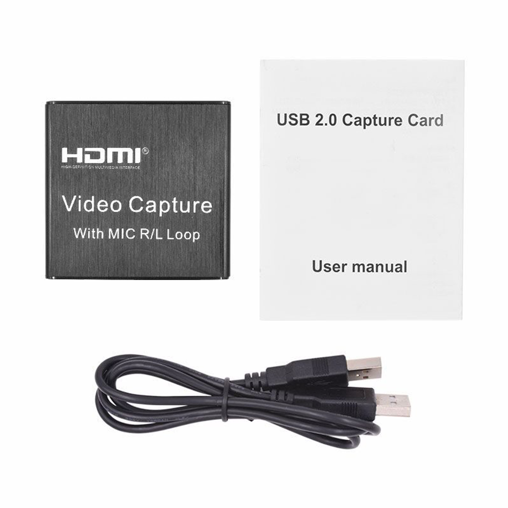 Thẻ ghi video 4K để phát trực tiếp HDMI tương thích với Bảng ghi video USB 2.0 Game Record Broadcast HD 1080P