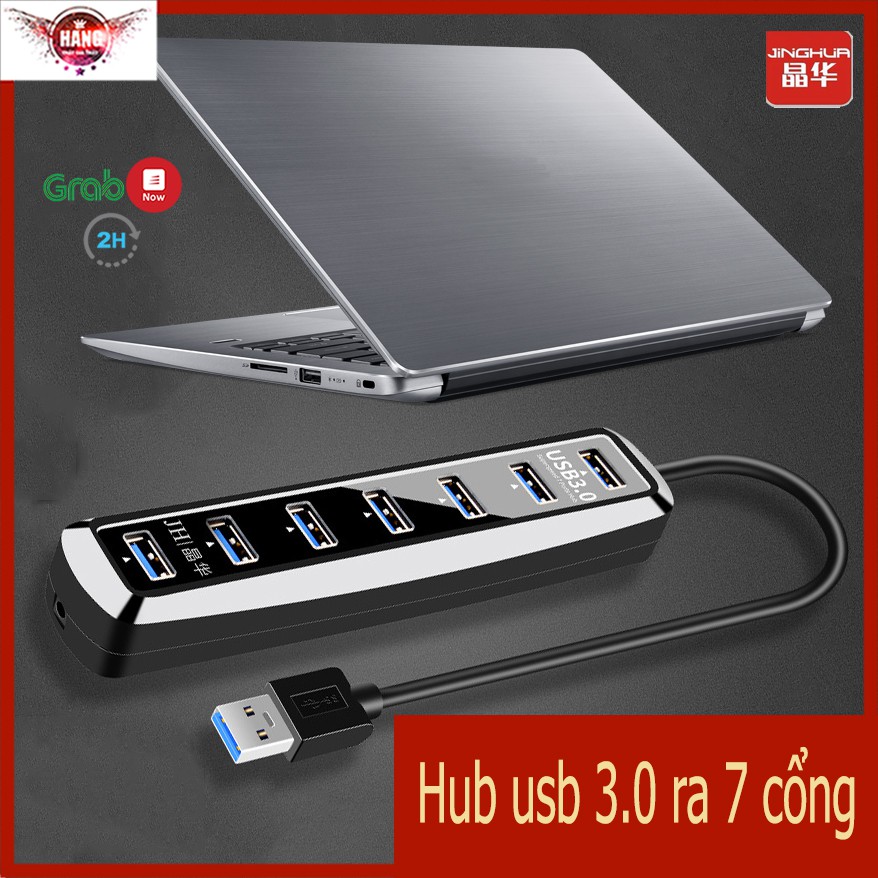 Bộ chia USB 3.0 ra 7 cổng USB 3.0 có nguồn rời - Jinghua Z432