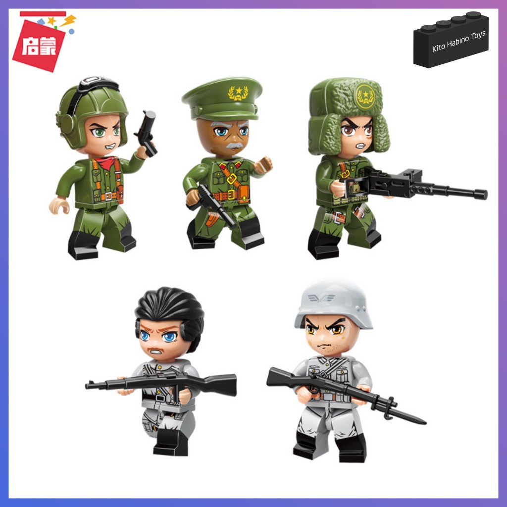 Bộ Lắp Ghép Đồ Chơi Lego Qman 21014 Quân Đoàn Xe Tank Hạng Nặng 858 Mảnh Ghép Kèm 5 Minifigures