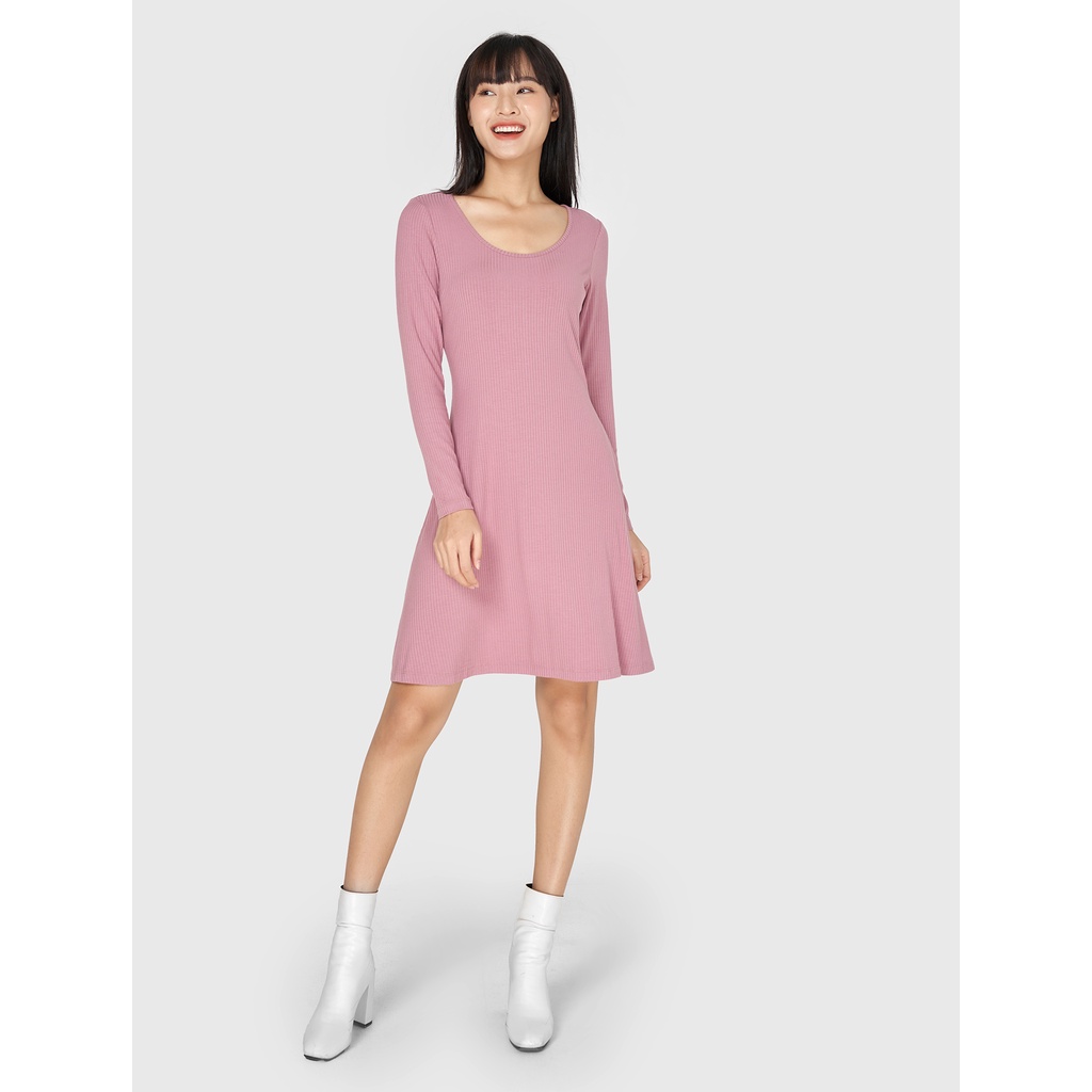 Váy liền nữ CANIFA dáng FIT&FLARE DÀI TAY - 6DS20W013