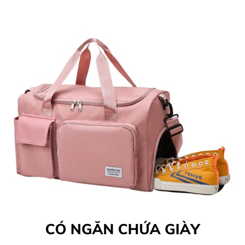 Túi du lịch trống mẫu mới,Túi du lịch thể thao thời trang cao cấp có 2 ngăn phía ngoài Hải Triều Sports