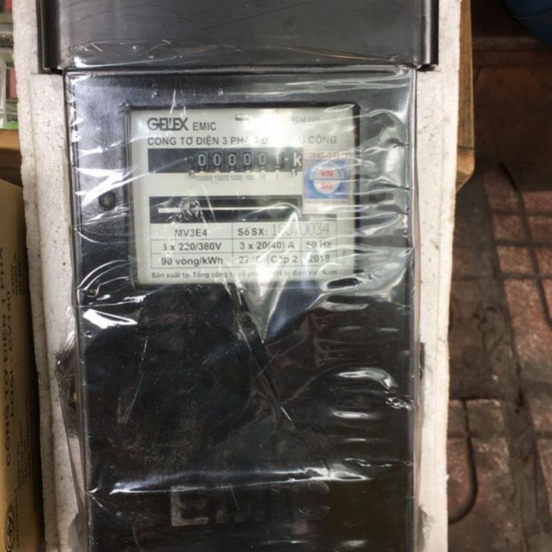Công Tơ Điện 3 Pha  EMIC 50A 220/380V