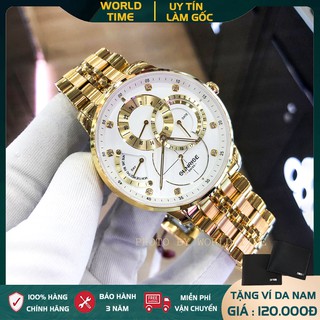 Đồng hồ nam Sunrise 1146SA-6 full box, kính sapphire chống xước, chống nước, dây thép không gỉ 316L, thẻ bảo hành 3 năm.