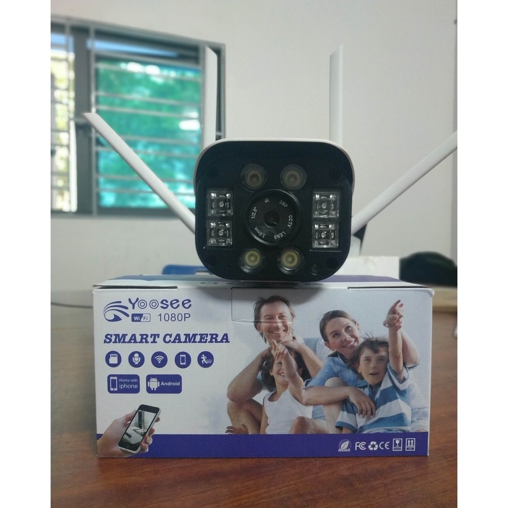 [Tặng thẻ nhớ 128G] camera yoosee ngoài trời 1080p 4 Râu 3.0 Mpx full hd 1080 ban đêm có màu | BigBuy360 - bigbuy360.vn