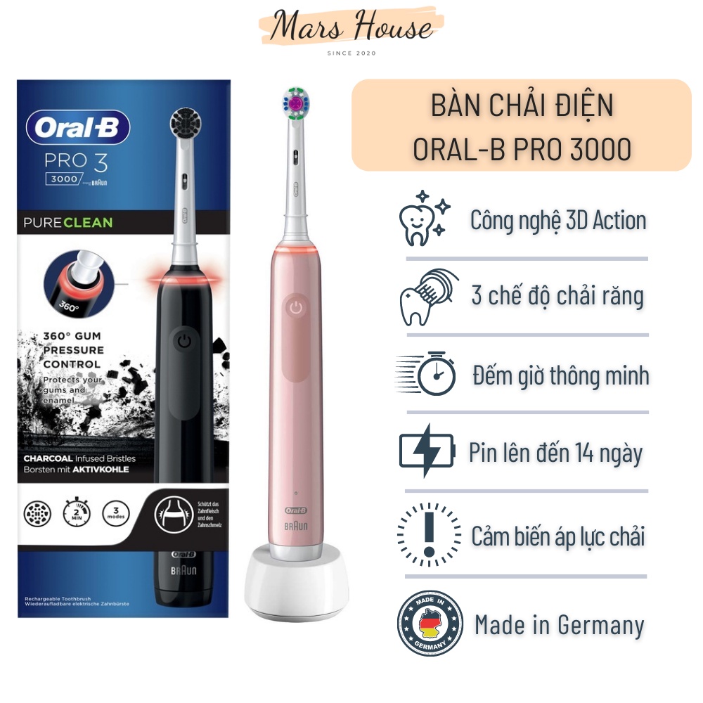 Bàn Chải Điện Oral-B Pro 3000