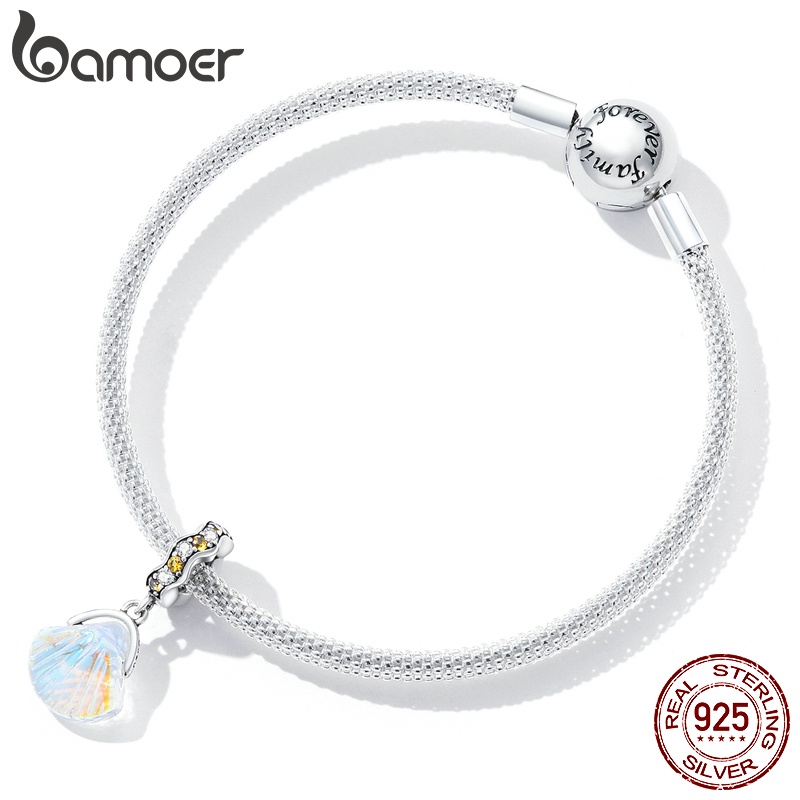 Mặt dây chuyền BAMOER SCC2211 hình vỏ sò bằng bạc 925 thời trang