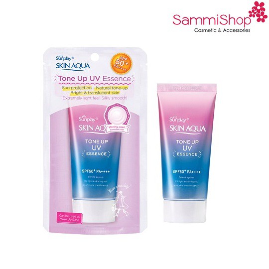 Rhoto Skin Aqua Tone Up UV Essence SPF50+, PA++++ Tinh chất chống nắng 50g