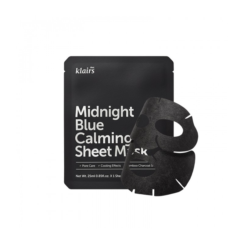 Mặt Nạ Dear Klairs Dưỡng Ẩm Và Phục Hồi Da Midnight Blue Calming Sheet Mask 25ml