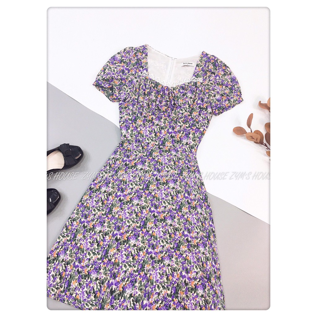 [Mã FAMALLT5 giảm 15% đơn 150k] Váy Hoa Nhún Ngực Zym's House - V1152 | BigBuy360 - bigbuy360.vn