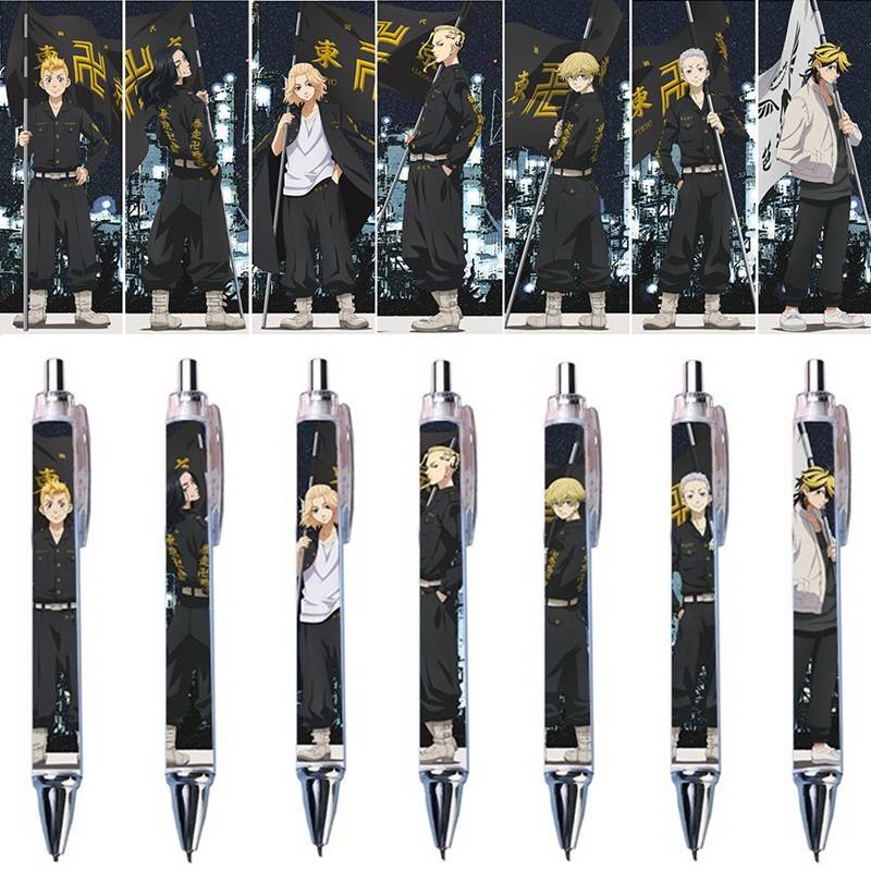 Bút chì kim 0.5mm/Bút bi tự động in hình những nhân vật trong phim anime Tokyo Revengers cho văn phòng trường học